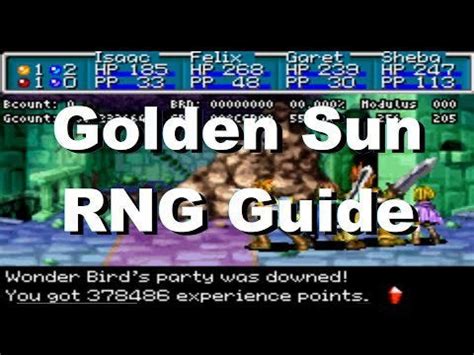 rng golden sun|More.